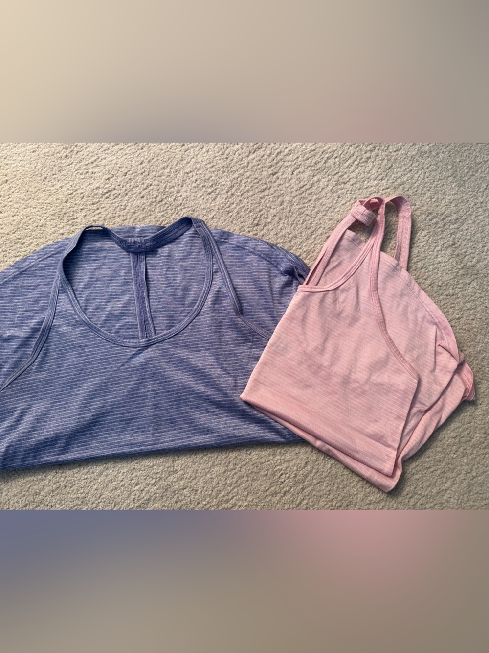 Old Navy Ribbed Racerback Tank - Lavender & Pink